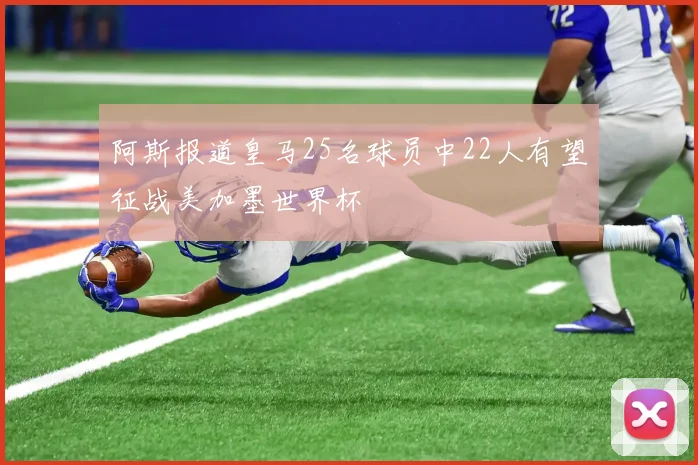 阿斯报道皇马25名球员中22人有望征战美加墨世界杯